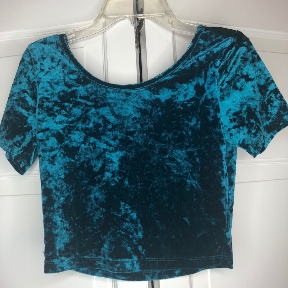 Forever 21 Velvet Crop Top
